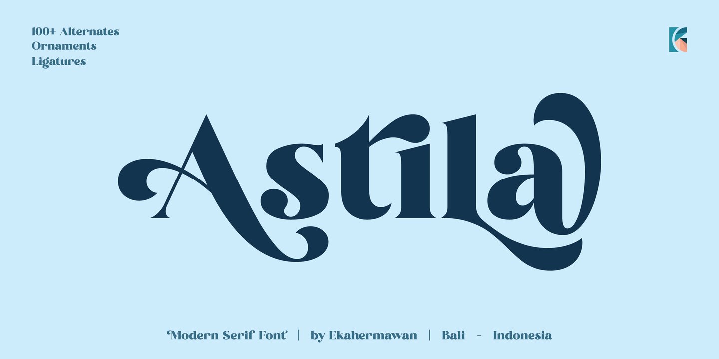 Пример шрифта Astila #1